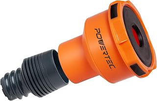 POWERTEC 70506 Quick Connect Dust Port Adapter for 1-3/4" ~ 2-1/2" Port to 4" & 2-1/2" Dust Collection Hose, with Threaded Adapter for POWERTEC Power Tool Vacuum Hose Kit