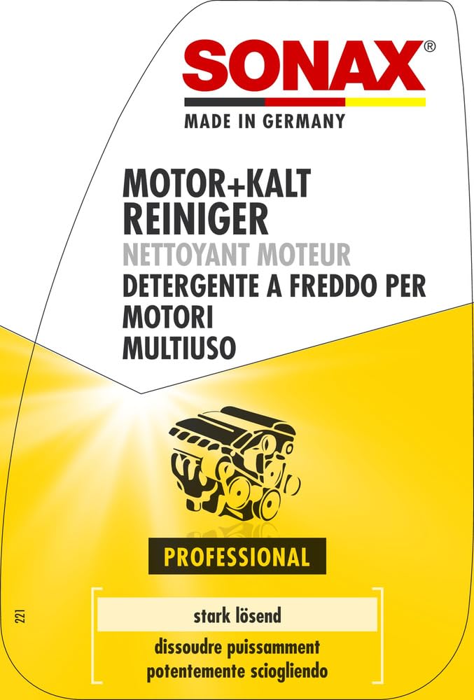 SONAX Nettoyant moteur (500 ml) pour un dégraissage rapide et efficace des moteurs et outils | Réf: 05432000