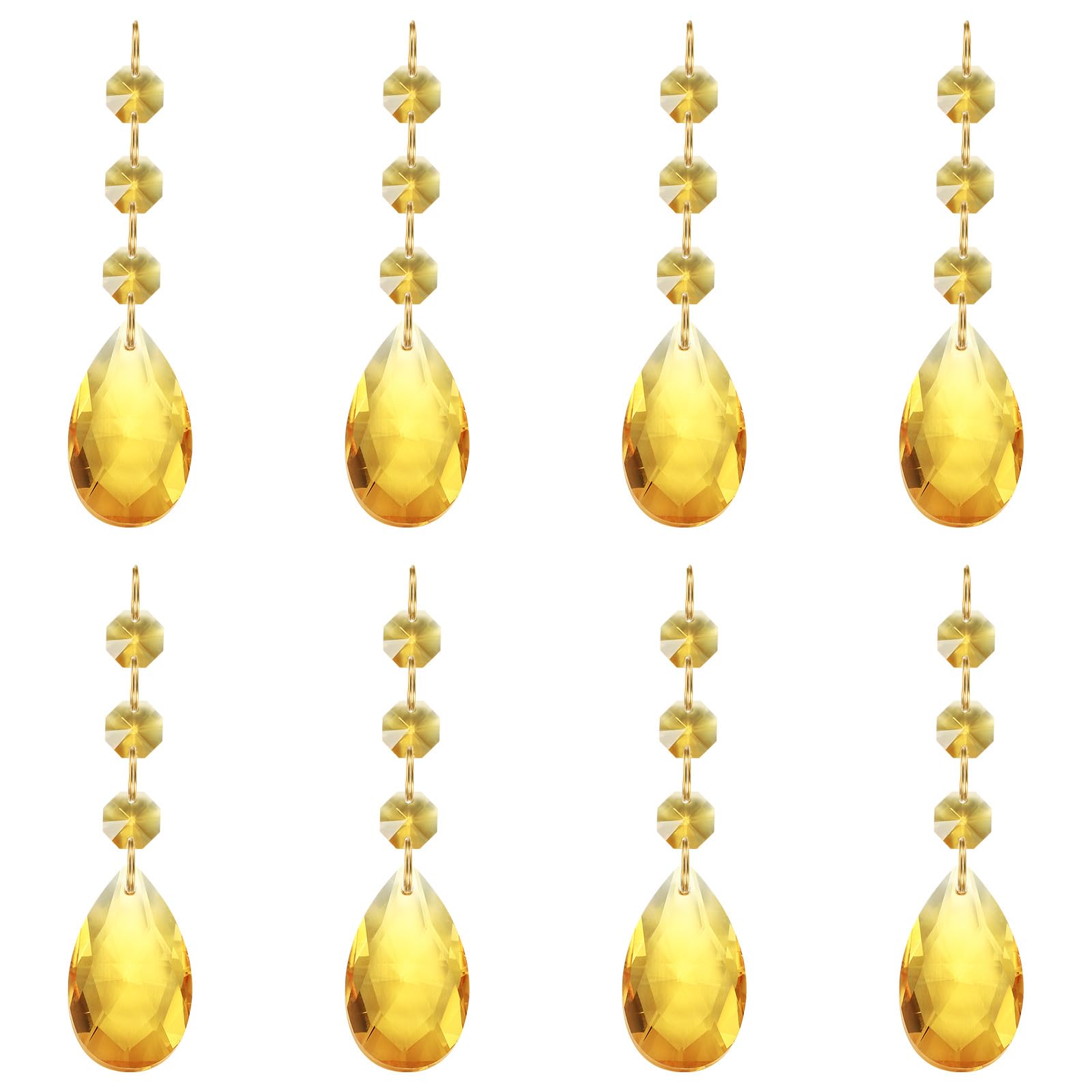PATIKIL Teardrop Crystal Chandelier Pendants Beads