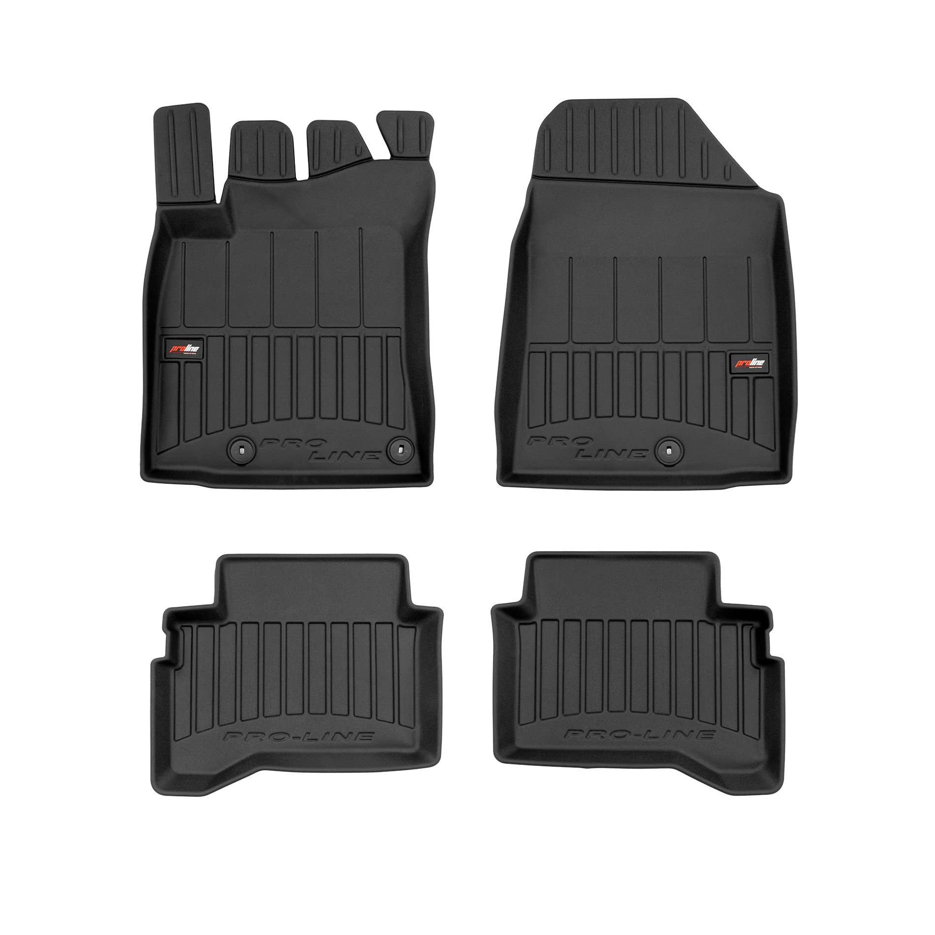 FROGUM ProLine 3D Set Tappetini Auto Esclusivi Per Hyundai Kona (dal 2017) – Materiale TPE UltraFlex, Bordi Alti 7 Cm, Antiscivolo, Design Lusso