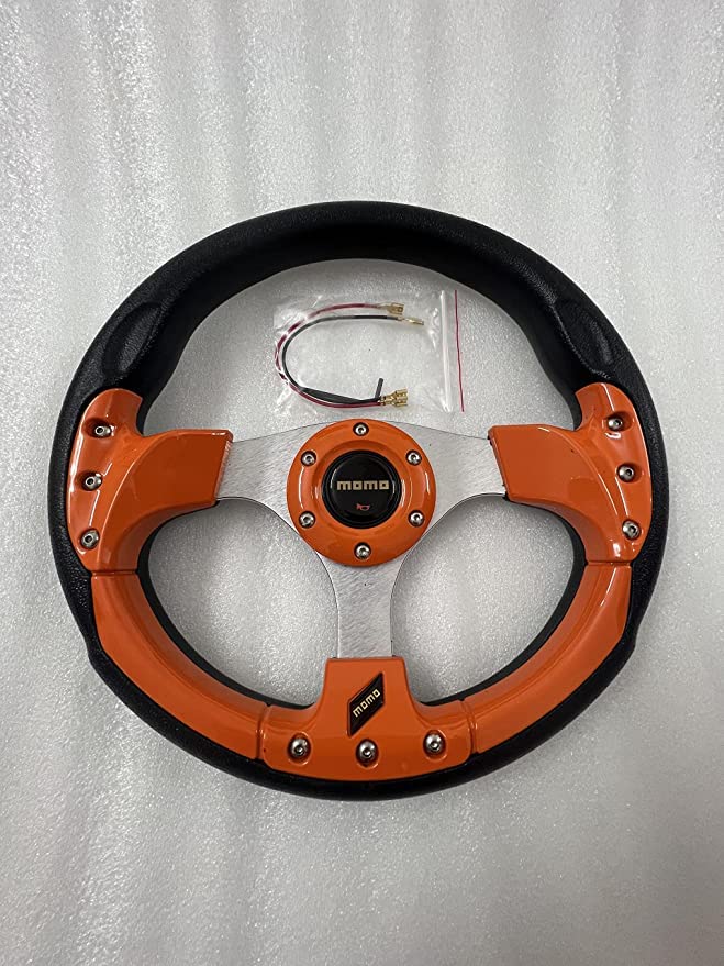 CAMFIRE 12.5" Car Steering Wheel Handle Round Shape Universal PU