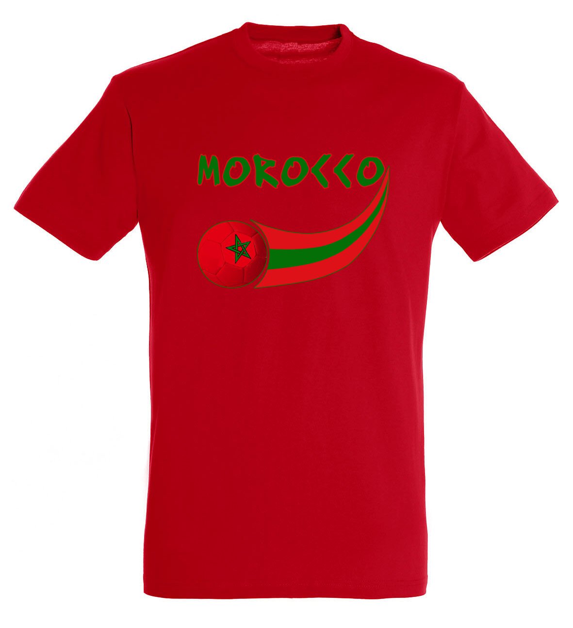 Supportershop Men Morocco T-shirt - red Medium
