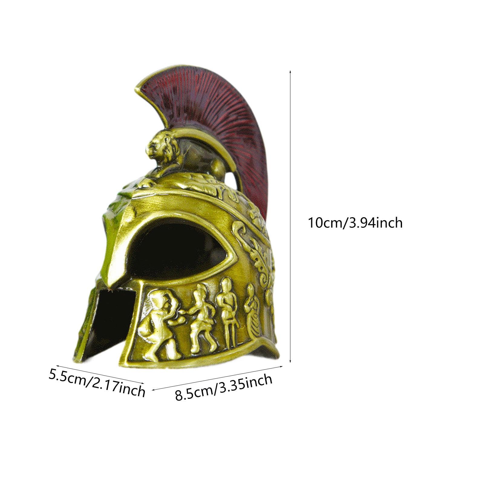 Modelo de Casco Samurái, Pieza Decorativa para Temática de Caballero Medieval, Verde Antiguo