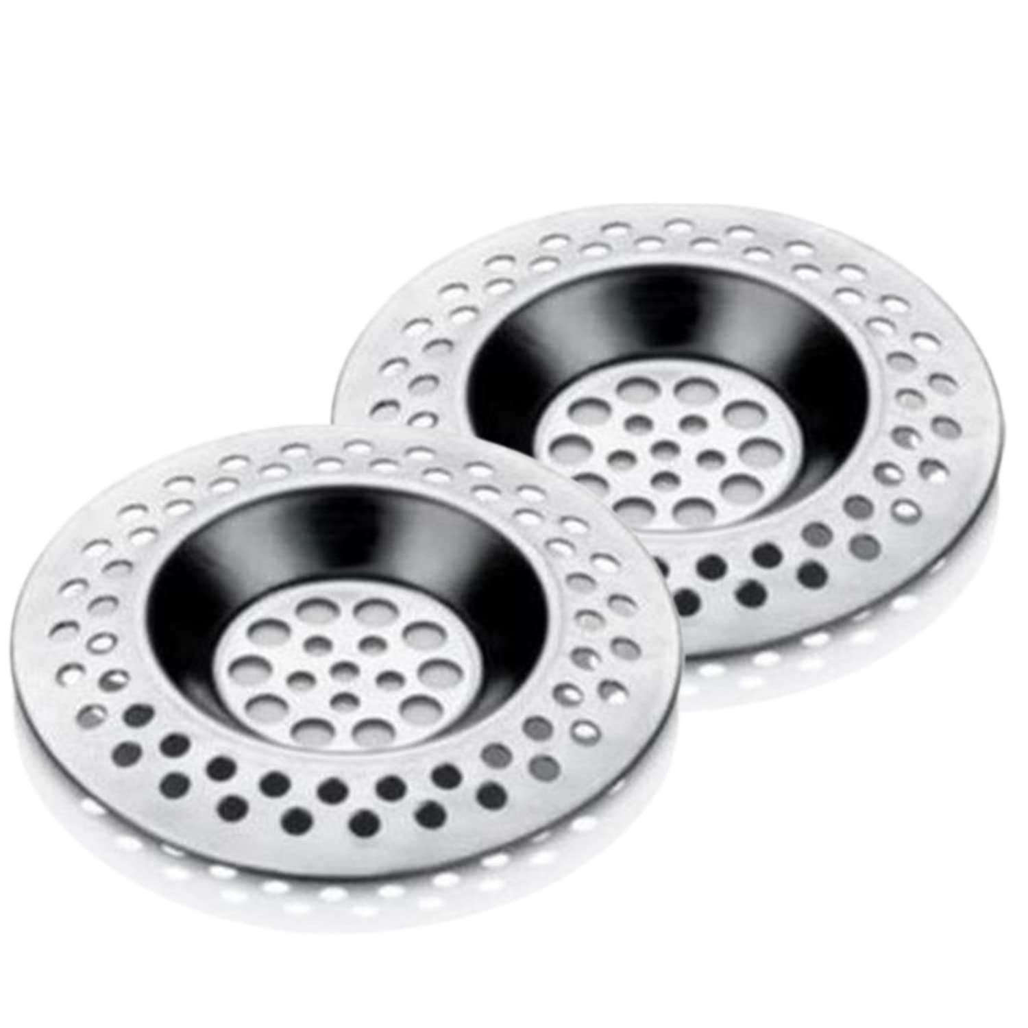 Easyso 2 ADET Lavabo Evye Süzgeci Lavabo İçi Süzgeç 8 cm Metal Tıkanma Önleyici Temizlik Ürünü Pratik ve Ergonomik Kolay Sök-Tak Modüllü