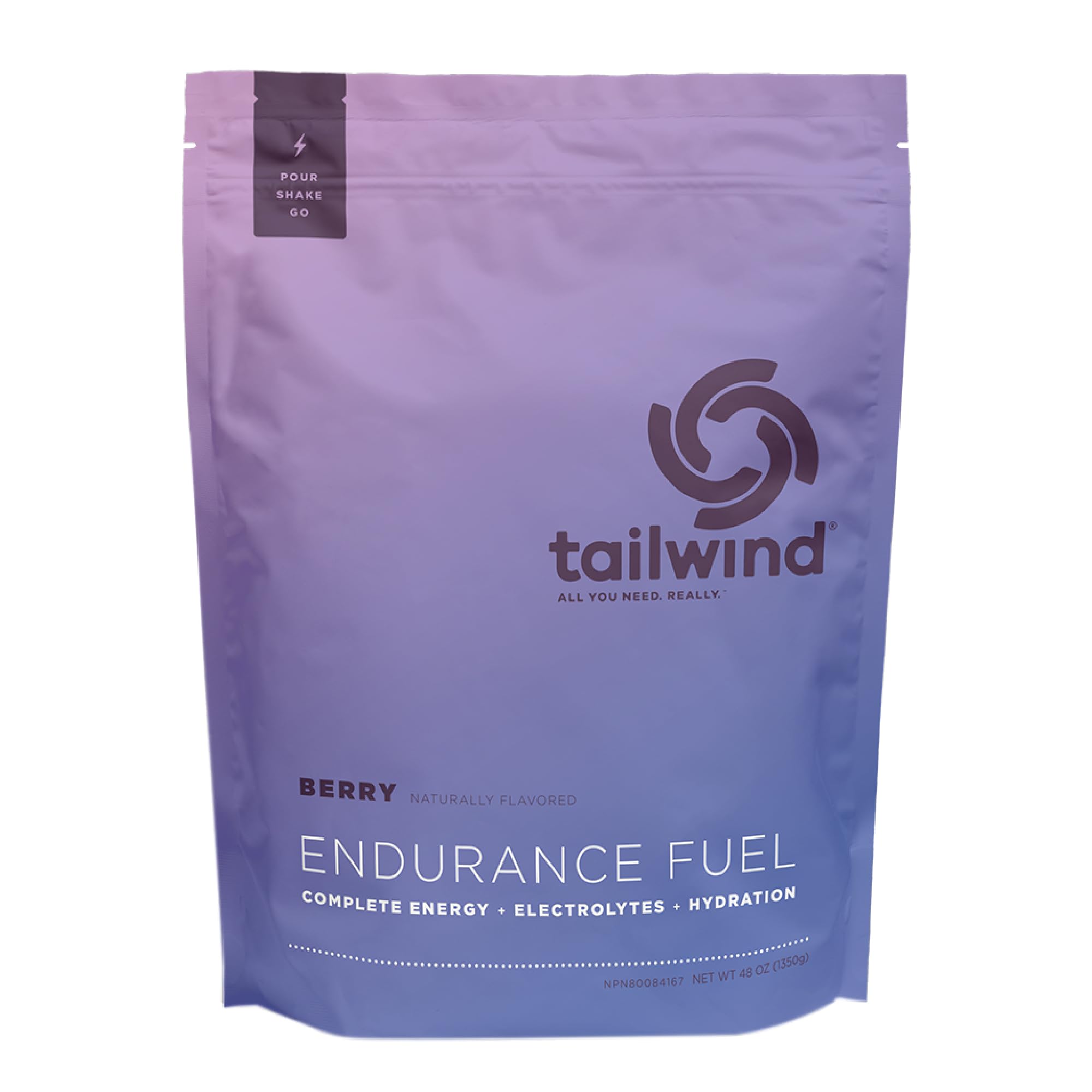 - Tailwind Nutrition Endurance Fuel, Carbohydrate & Electrolyte Sports Drink Mix Powder, Gluten-Free, Vegan, Berry, 30 Servings