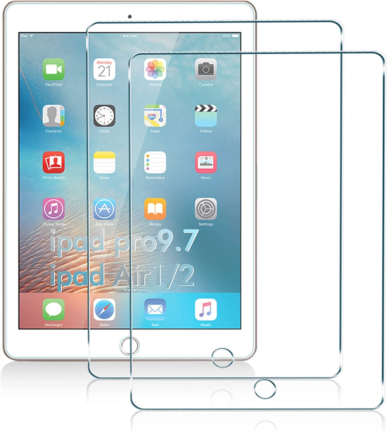 M.G.R.J® Tempered Glass Screen Protector Compatible for iPad 6th / 5th gen/ipad pro 9.7 / ipad air 2 / ipad air (9.7 inch) (Pack of 2) (B07PN3TH5F) Amazon Price History, Amazon Price Tracker