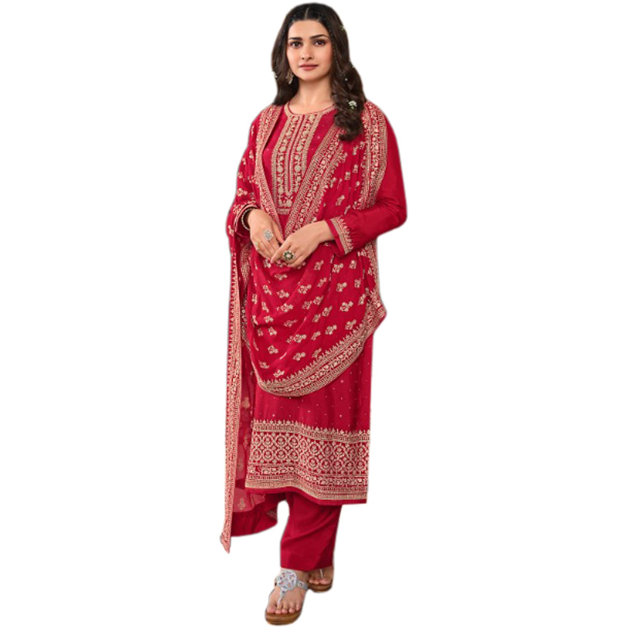 JIVRAJ FASHION Diwali wear sewn salwar kameez plazo pant suits cotton casual shalwar kameez trouser pant dress