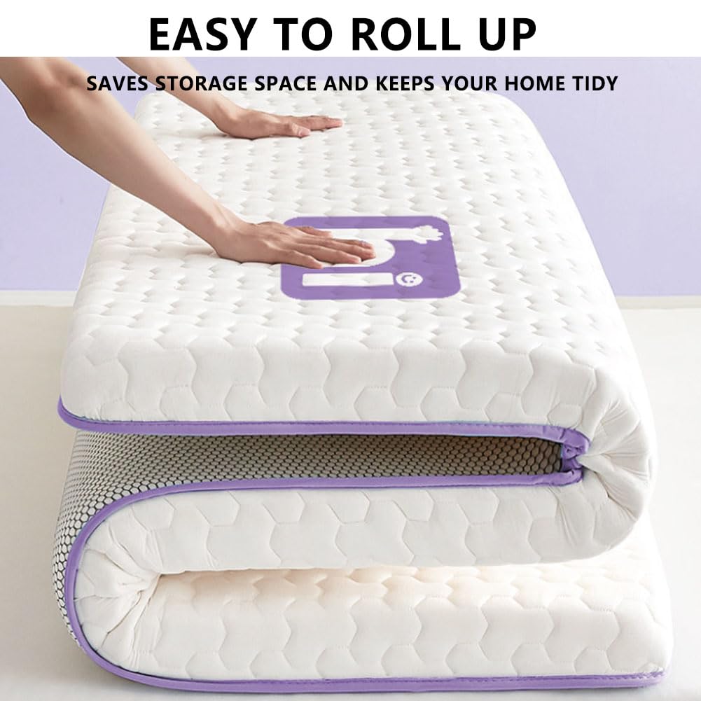 Futon, Colchon Topper Sobrecolchon Mattress Topper sobre Colchon Colchón Enrollable Green 180x200cm