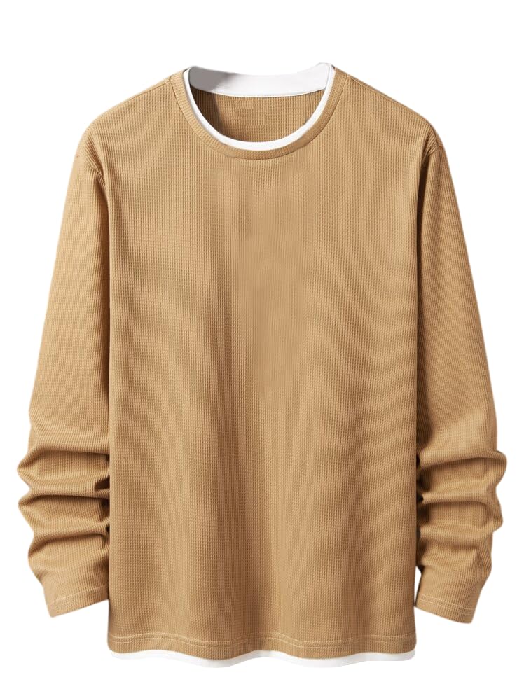 Image of TAGAS Men's Fleece Round Neck Sweatshirt|Winter wear(Combo)