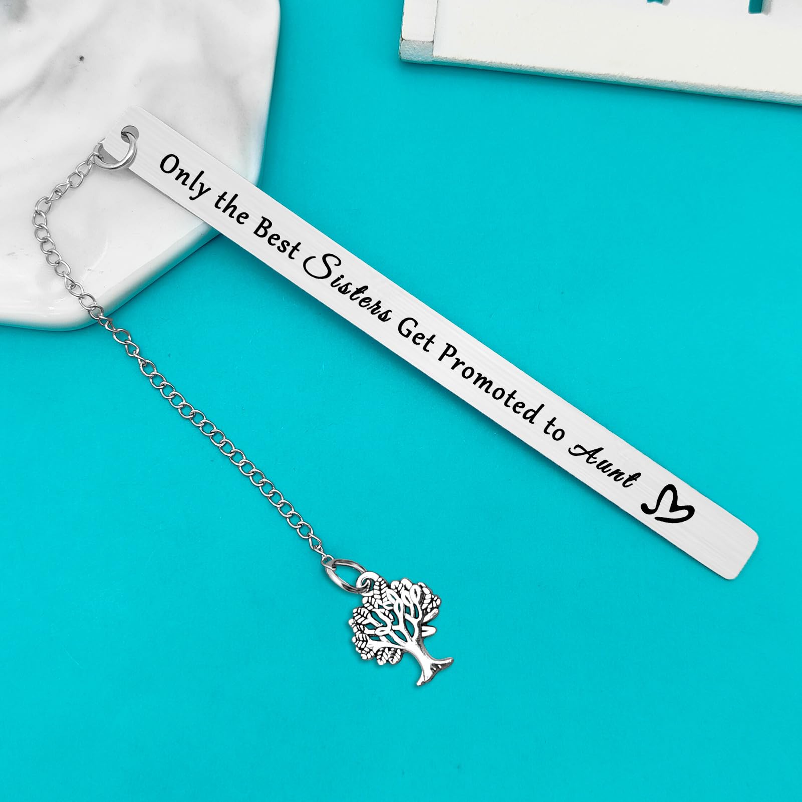 New Aunt Gifts for Sisters Friend Only The Best Sisters Get Promoted to Aunt Bookmark Aunt to Be Gifts First Time Auntie Gifts Pregnancy Announcement Gifts for Sister - Image 2