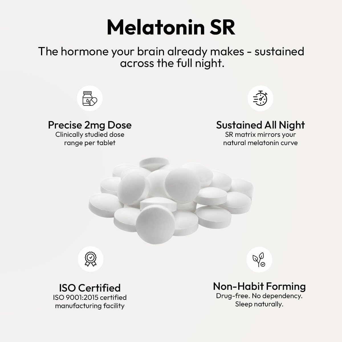 AIWO Melatonin SR 2mg – 60 Tablets for Better Sleep | Wake Up Refreshed, Relaxed & Energized | Supports Healthy Sleeping Patterns | Promotes Restful Nights | Helps Maintain a Balanced Sleep Cycle as Part of a Daily Wellness Routine — Amazon image 5