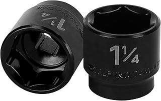 Truper 13399 / D-7440-H - 1 1/4 6-Point Impact Socket, 1/2