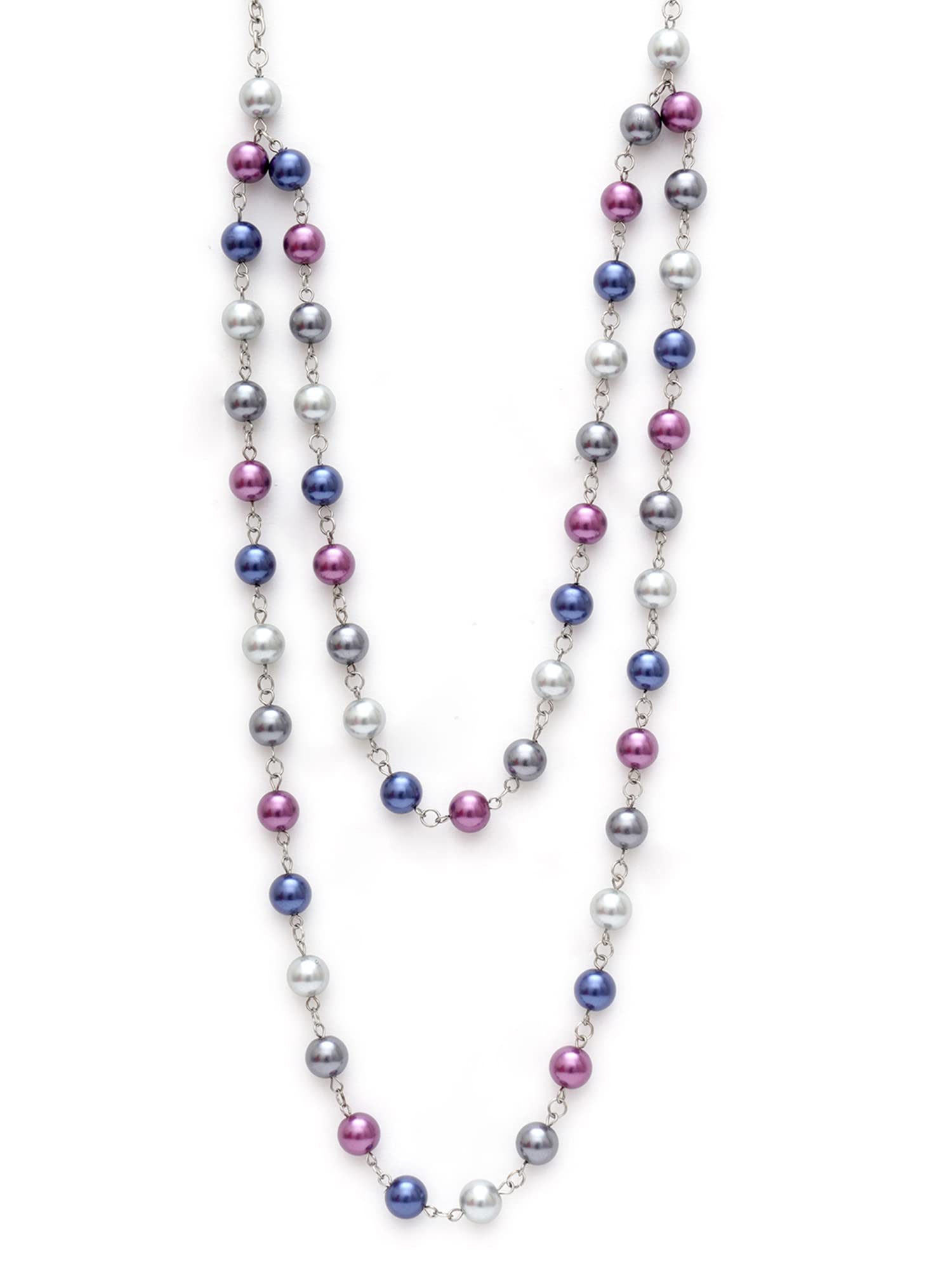 Karatcart Multicolor Pearl Long Chain Necklace for Women (B09XHTY82D) Amazon Price History, Amazon Price Tracker