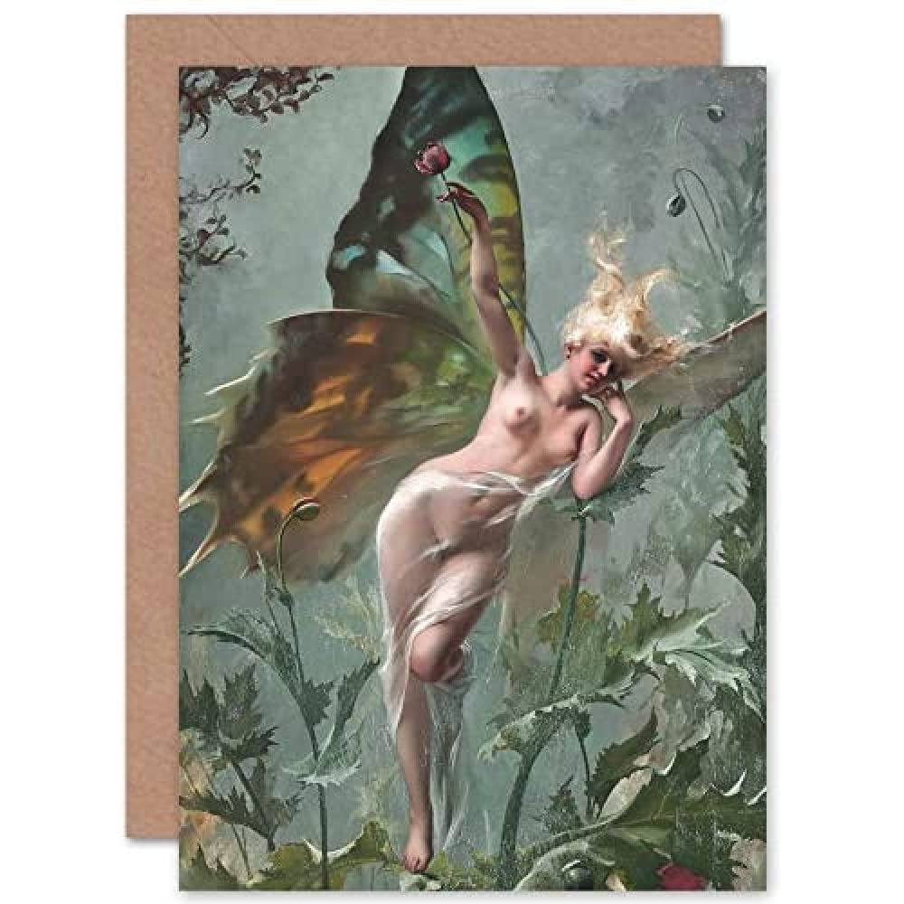 Artery8 - Greeting Card - Butterfly Painting - Green