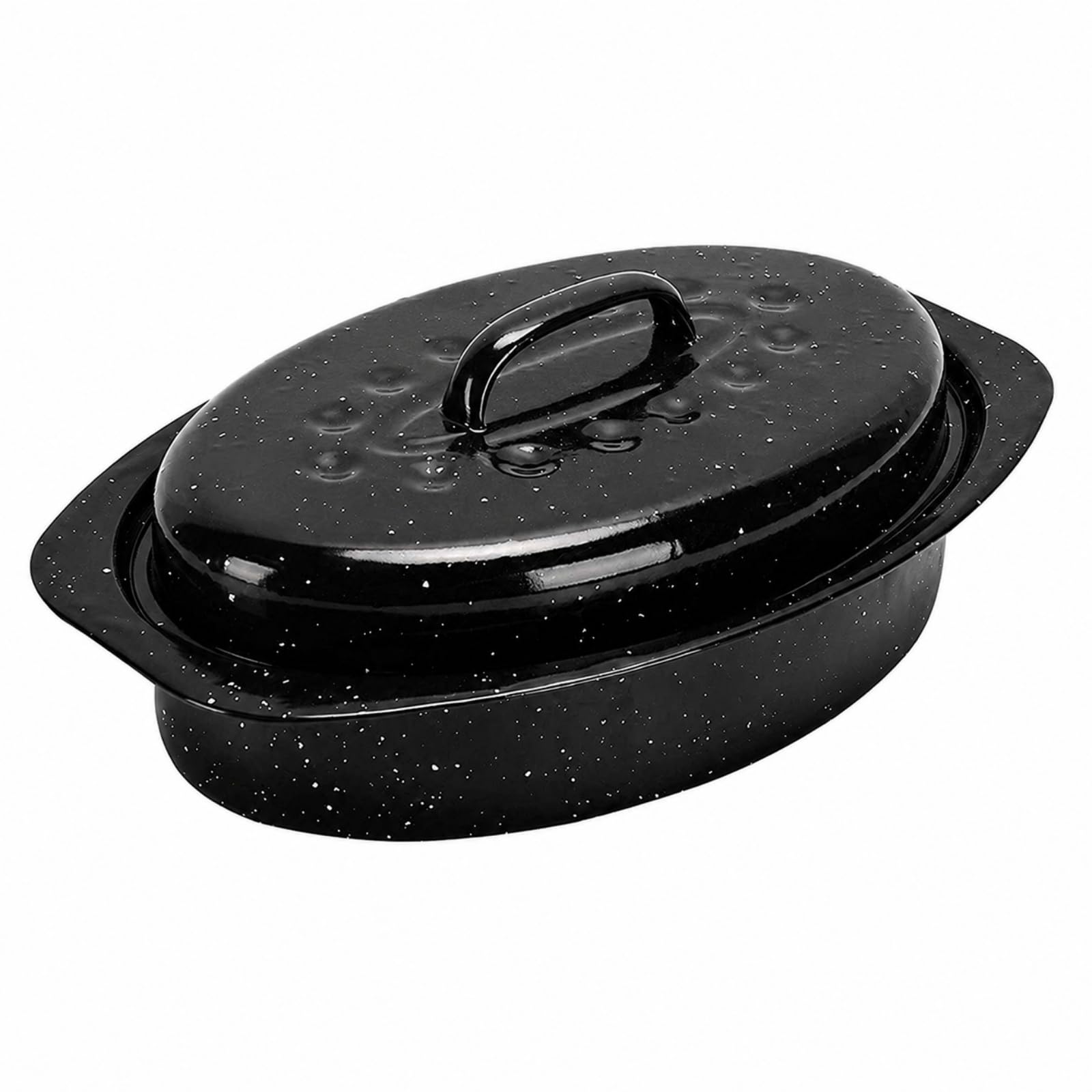 Horno Holandés Hierro Fundido Esmaltado Olla Hierro Fundido con Tapa Multifuncional Esmalte con Tapa Ajustada para s, Tostador