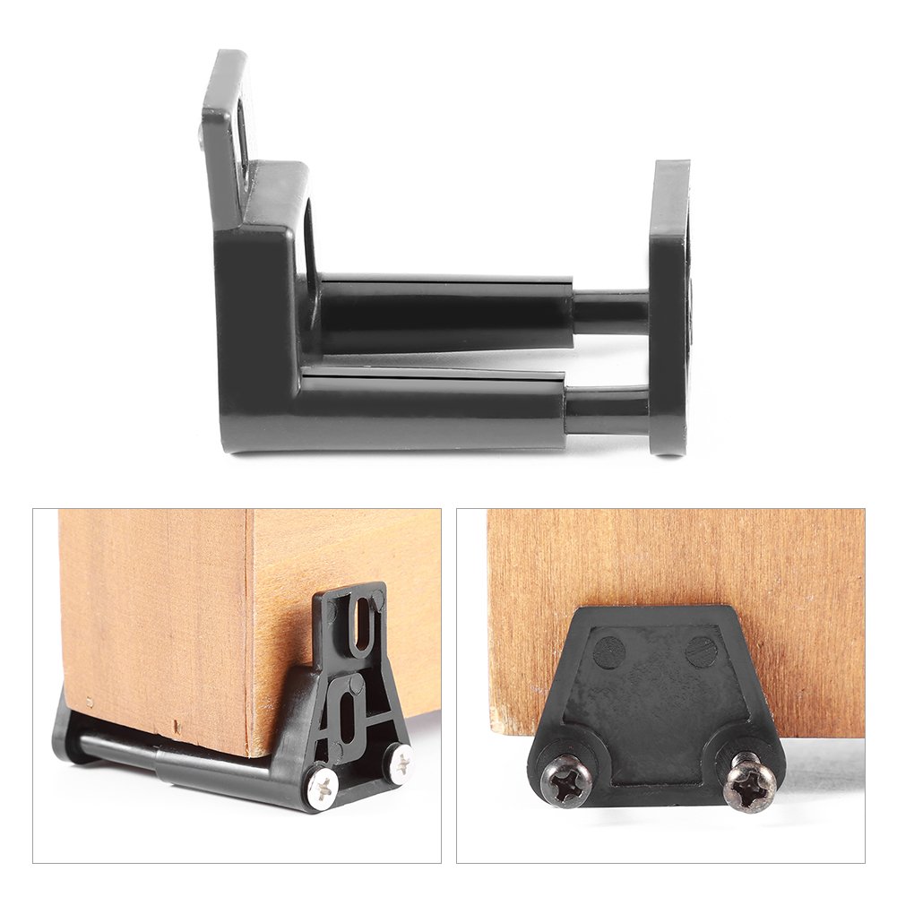 Antilog Door Guide, Plastic Bottom Floor Guide Wall Mounted Sliding Barn Door Hardware with Screws