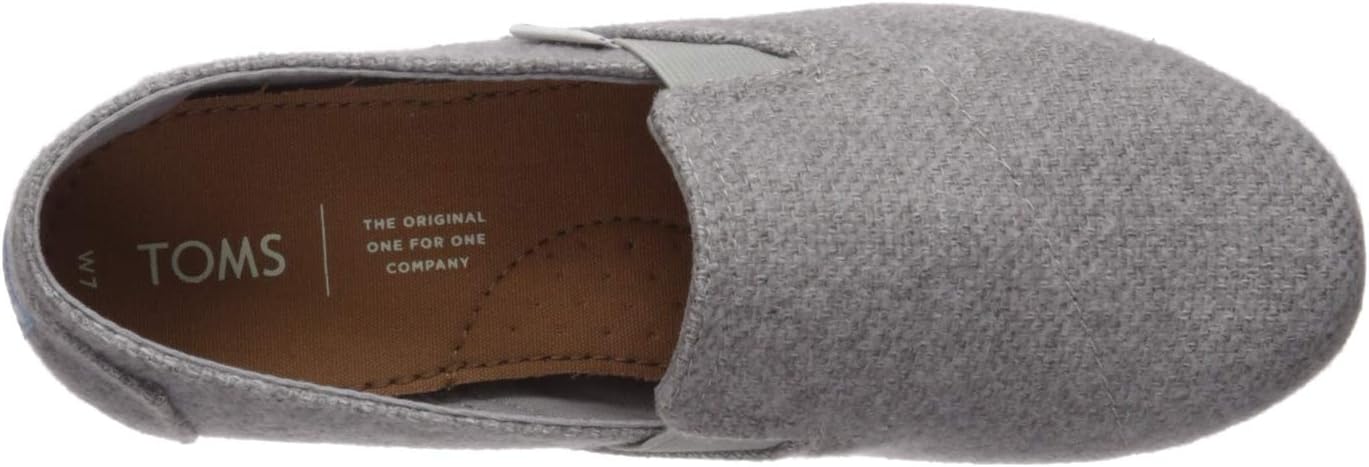 TOMS Men's Redondo Loafer Flat 5 Drizzle Grey Melange