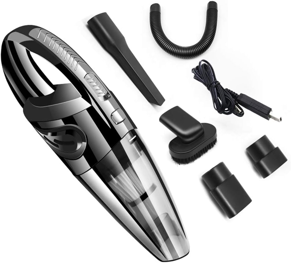 Handheld Vacuum Cordless，with Rechargeable Quick Charge Battery, Lightweight Mini Hand Vac Portable Hand Held Vacuum Cleaner Cordless for Home, Kitchen, Car Wet Dry Cleaning Pet Hair