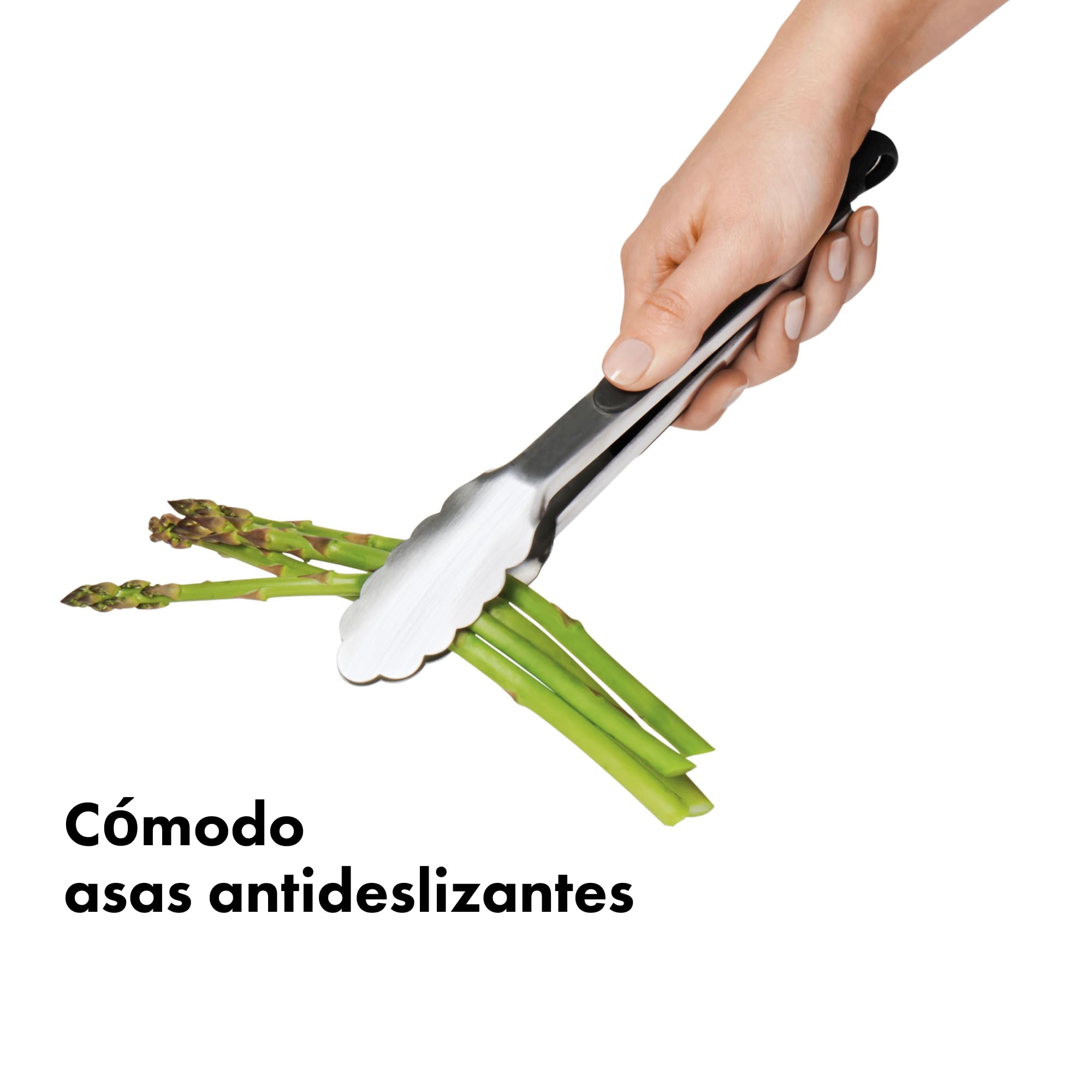 OXO Good Grips Juego de Pinzas, Mini 17,7 cm y Estándar 22,8 cm
