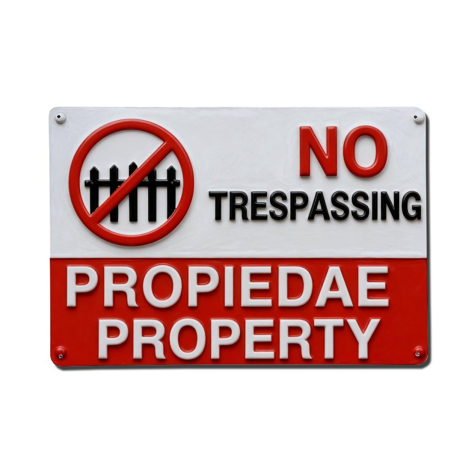 No Trespassing Private Property Sign Vintage Metal Tin Sign Retro Wall Decor, Bar Garage Cafe Kitchen Home Wall Art Poster Decoration 8x12inches