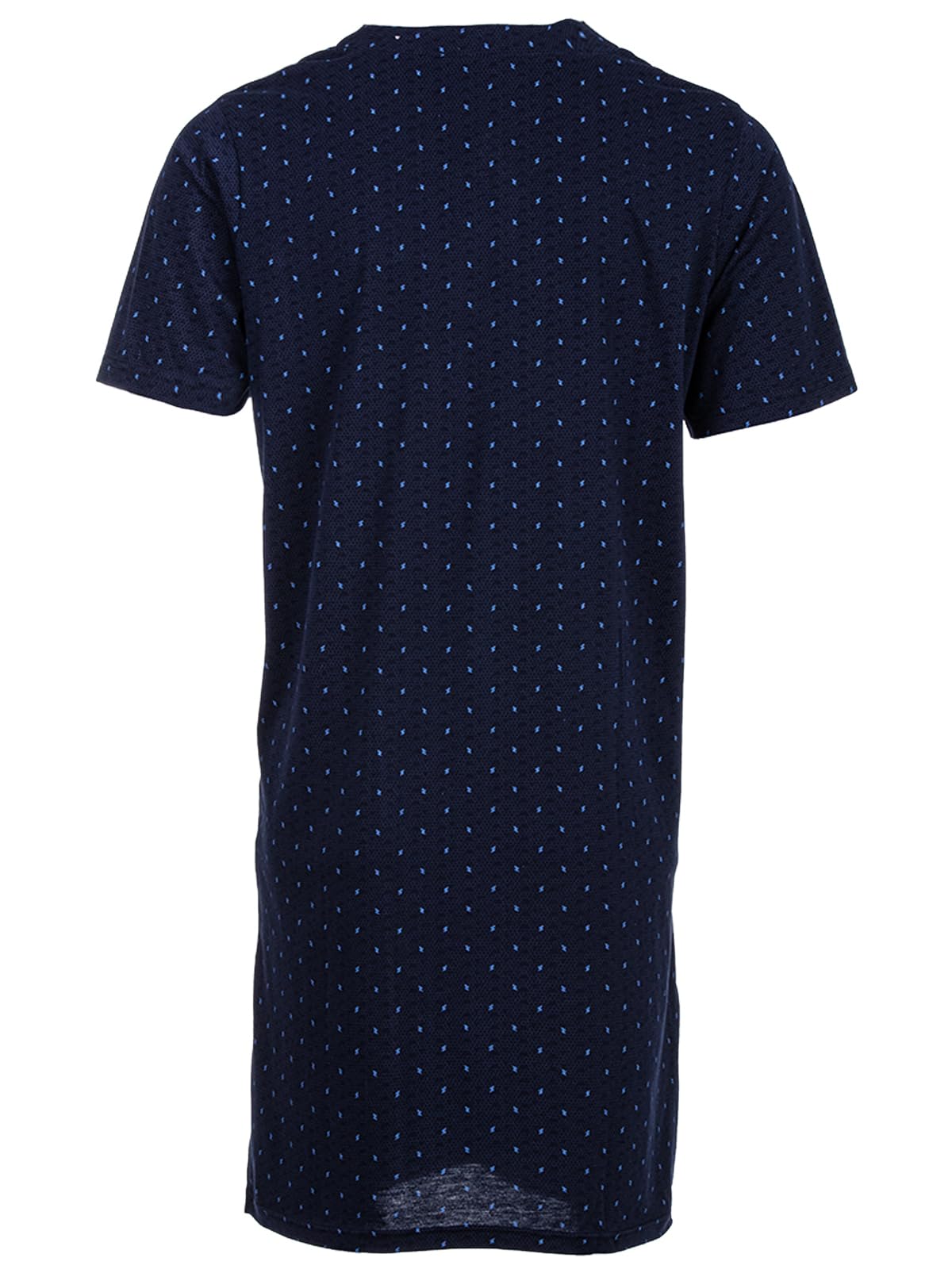 Chemise de nuit à manches courtes pour homme - Avec poche de poitrine - Motif losange - Boutonnière - Taille M à 3XL - Couleur : bordeaux - Taille : XL
