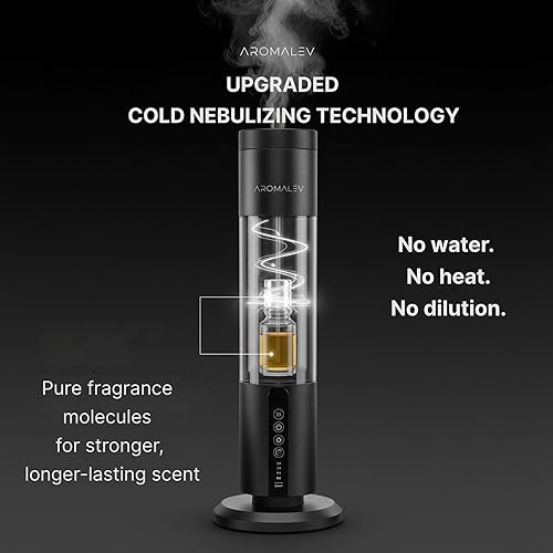 Miniatura 2 de Difusor de aceite esencial inalámbrico y sin agua para el hogar, la oficina y la habitación grande, difusor de aroma de aromaterapia recargable,