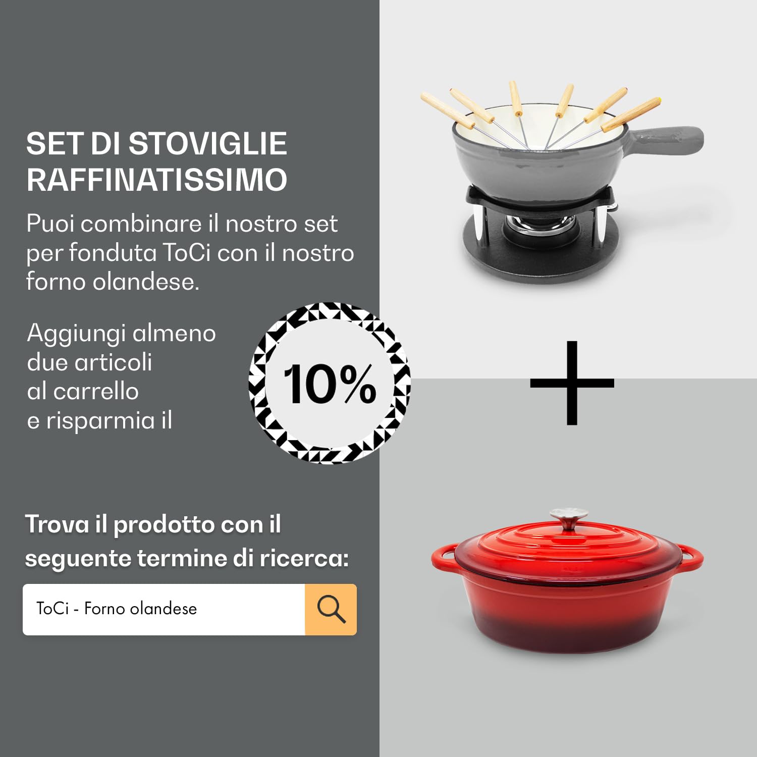 Set Fonduta Formaggio, Set Fonduta Cioccolato Professionale con Bruciatore, Set Fonduta Bourguignonne Elettrica con 6 Forchettoni da Fondue, Set Bourguignonne 1.5L