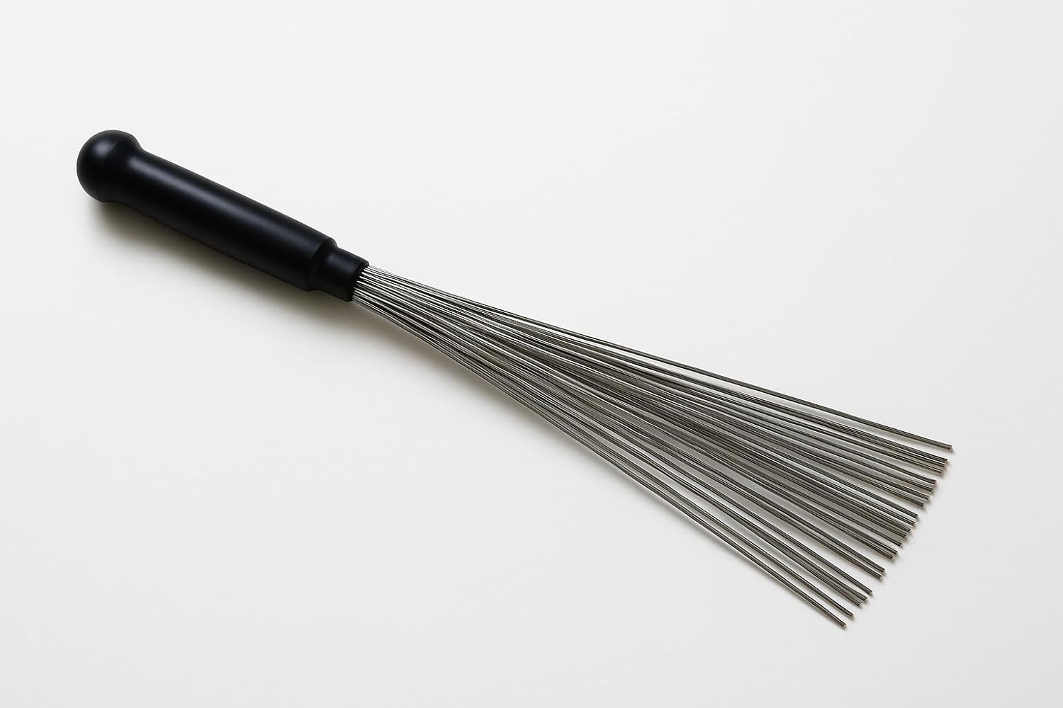 Professional Stainless Steel Massage Brush, 52 Rods, Black Handle, 50cm Length, Traditional Daoist Body Massager, Manual Wellness Tool