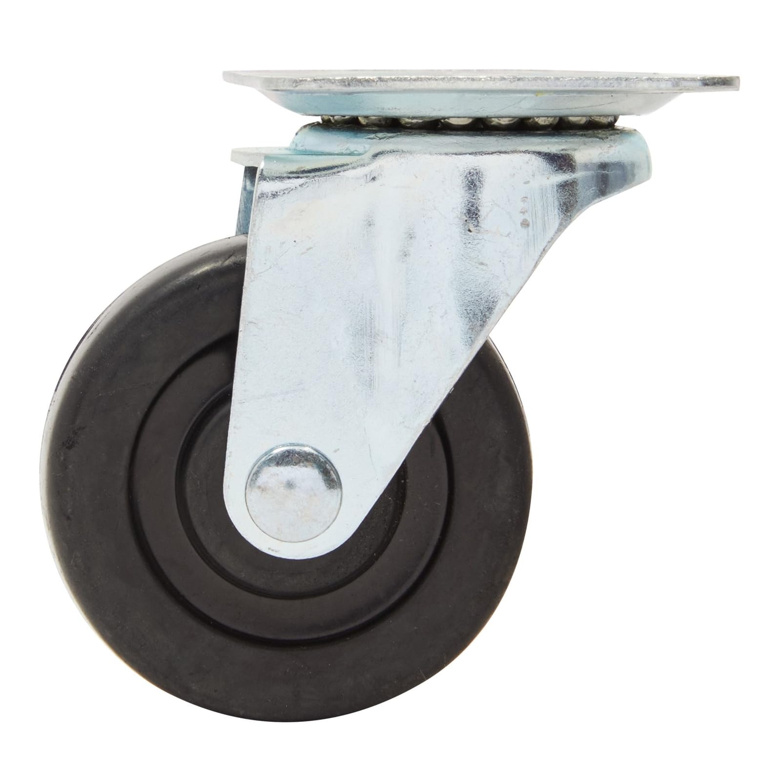 Stockroom Plus Lot de 24 roulettes pivotantes de 5,1 cm avec base en caoutchouc avec plaque supérieure et roulement pour un déplacement en douceur