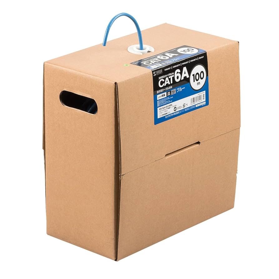 サンワサプライ CAT6A LANケーブル 100m Amazon.co.jp: サンワサプライ CAT6A LANケーブルのみ 自作用UTP