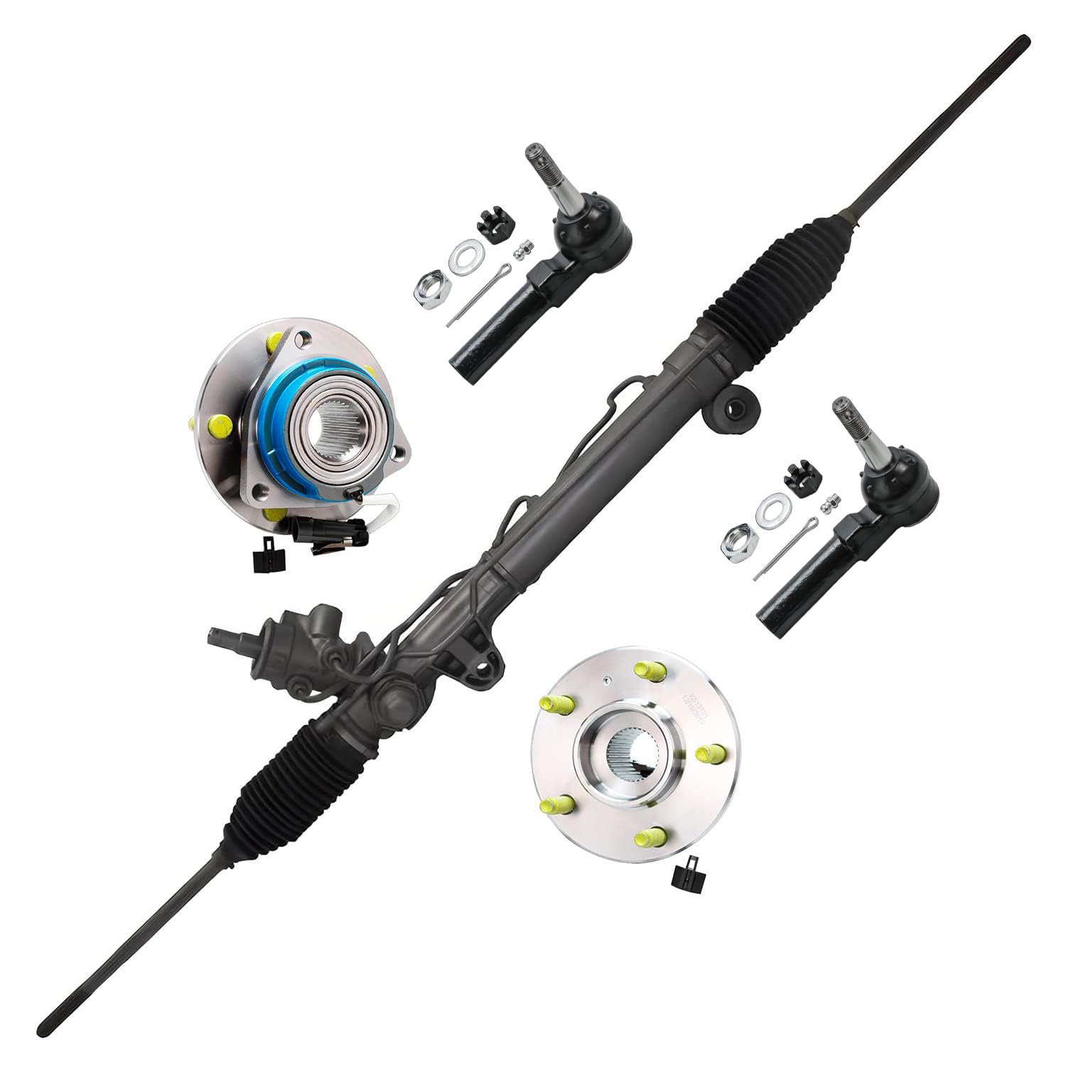 Detroit Axle - 5pc Rack &amp; Pinion Kit for Chevy Impala Monte Carlo