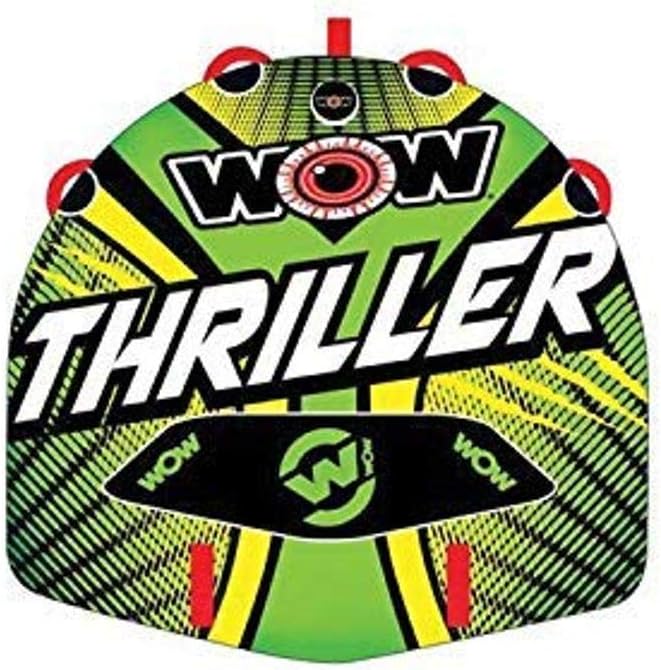 Wow Watersports Thriller Deck Towable, 1 Person and Tow Rope Bundle