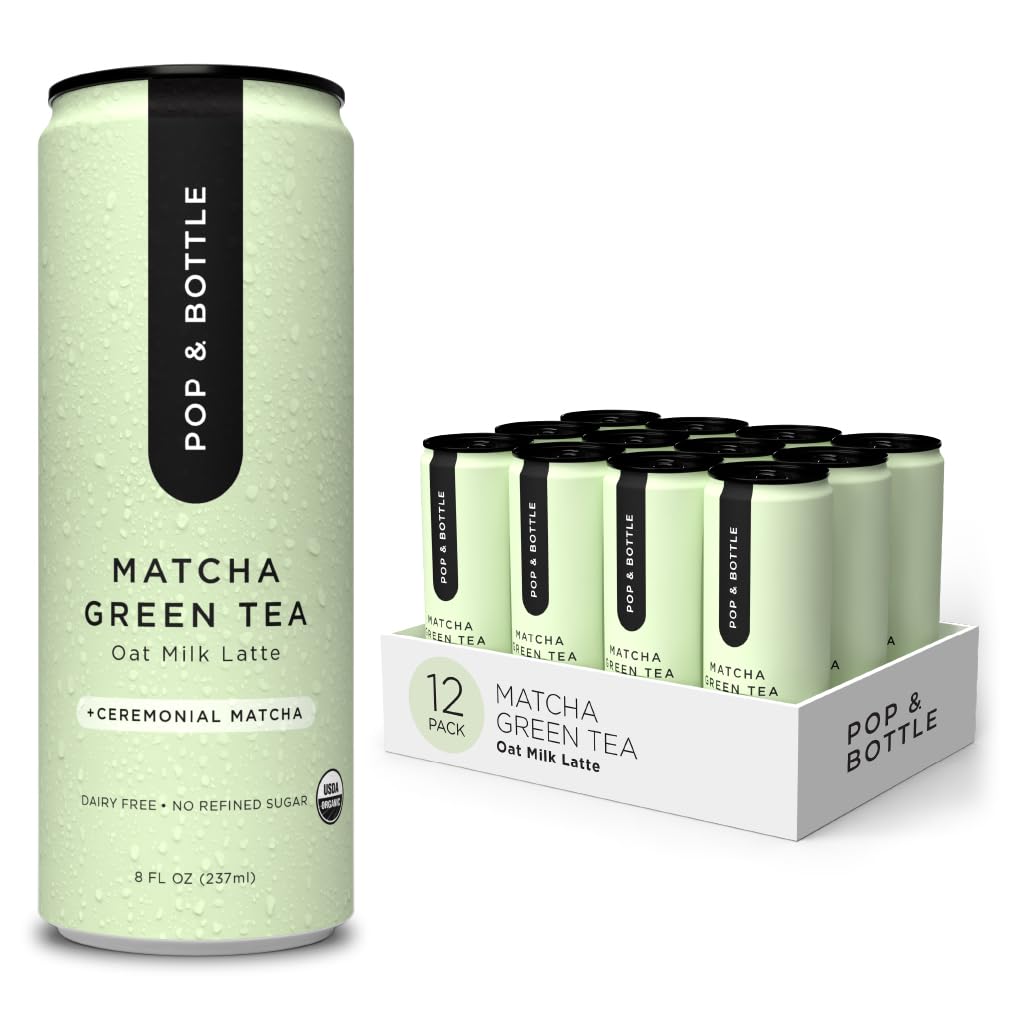 Amazon.com: Pop & Bottle, Oat Milk Lattes - Matcha with Pure