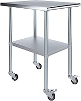 Vista 589 de Mesa de trabajo de acero inoxidable, mesa de metal