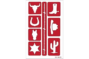 Armour Products Etch Over N Over Stencil, Western