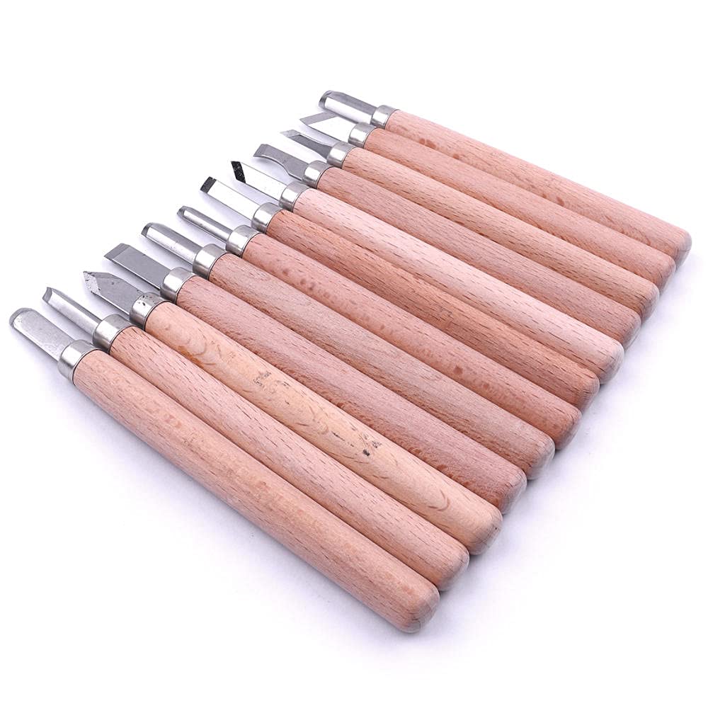 Narzędzia Rzeźbiarskie Dłuta Do Drewna Narzędzia Rzeźbiarskie Dłuto 12Pc Drewno Rzeźba Dutór Narzędzie Carpenter Pracy Diy Ostrzenie Carpenter Gouges