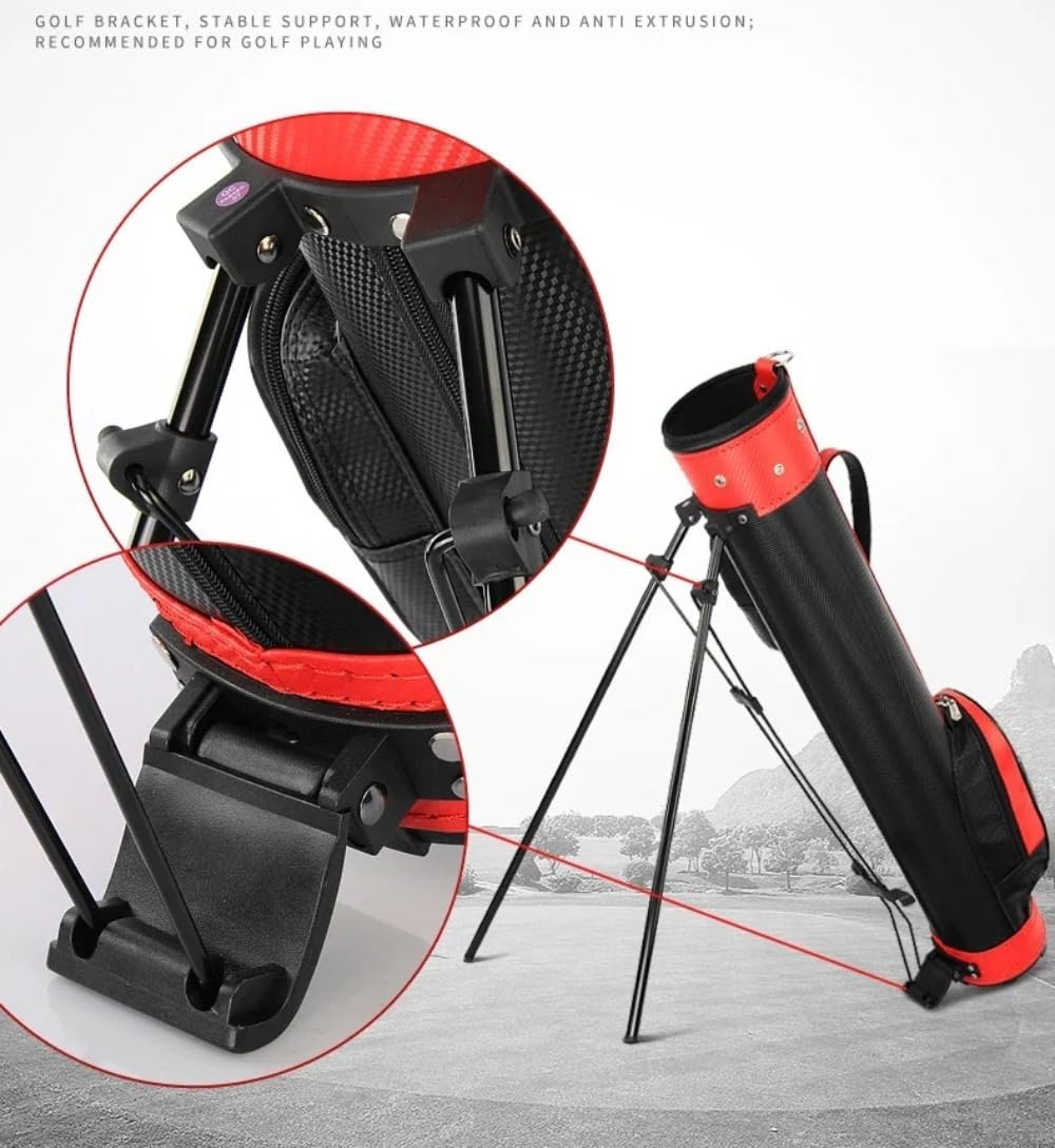 Uchwyt golfowy Torba na broń Unisex Trzymaj 9 Kije Golfowe Pakiet PU Lekki Przenośny Stojak Golfowy Torby dla Mężczyzn Kobiet Sport