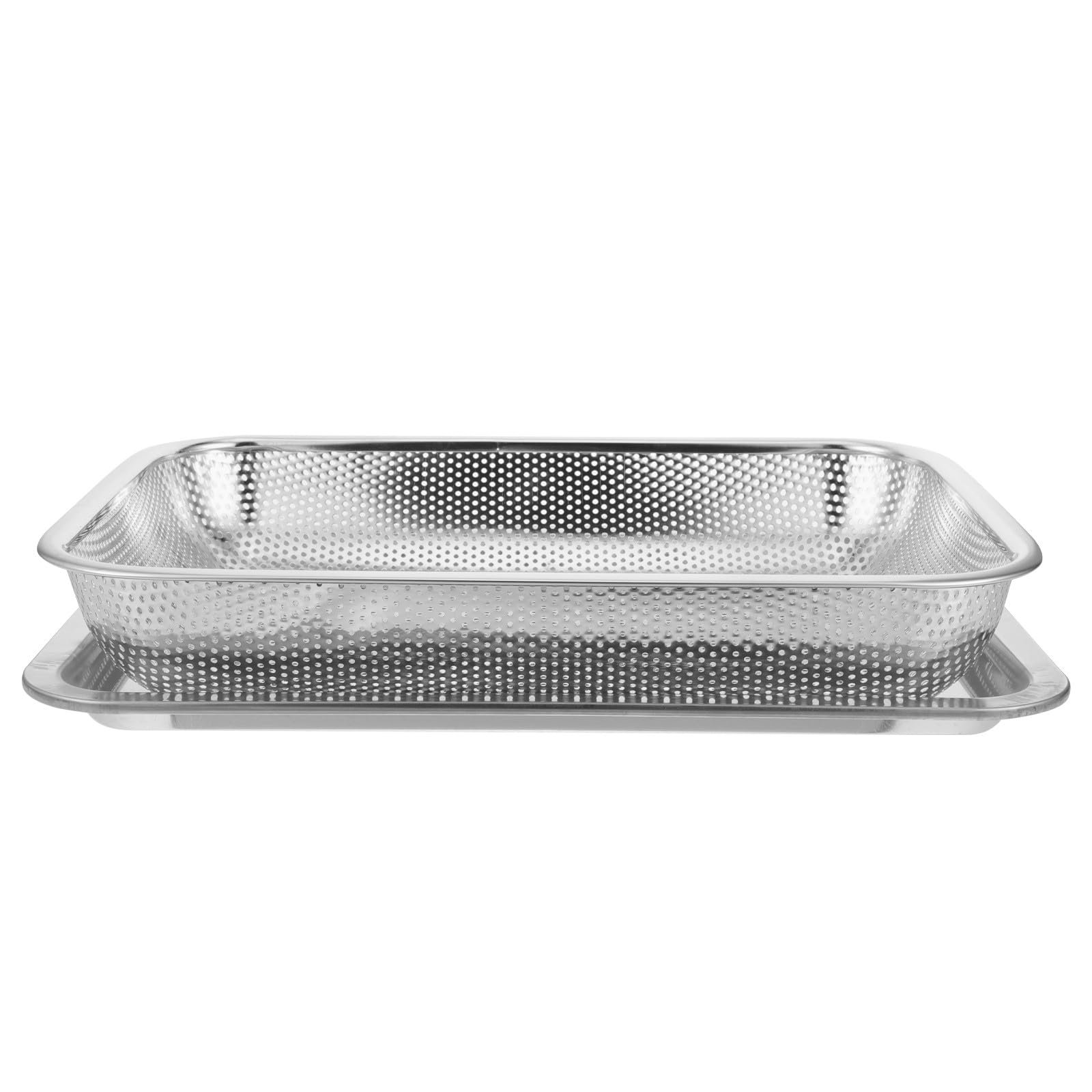 Panier rectangulaire résistant à la chaleur et plateau de récupération d'huile pour friteuse
