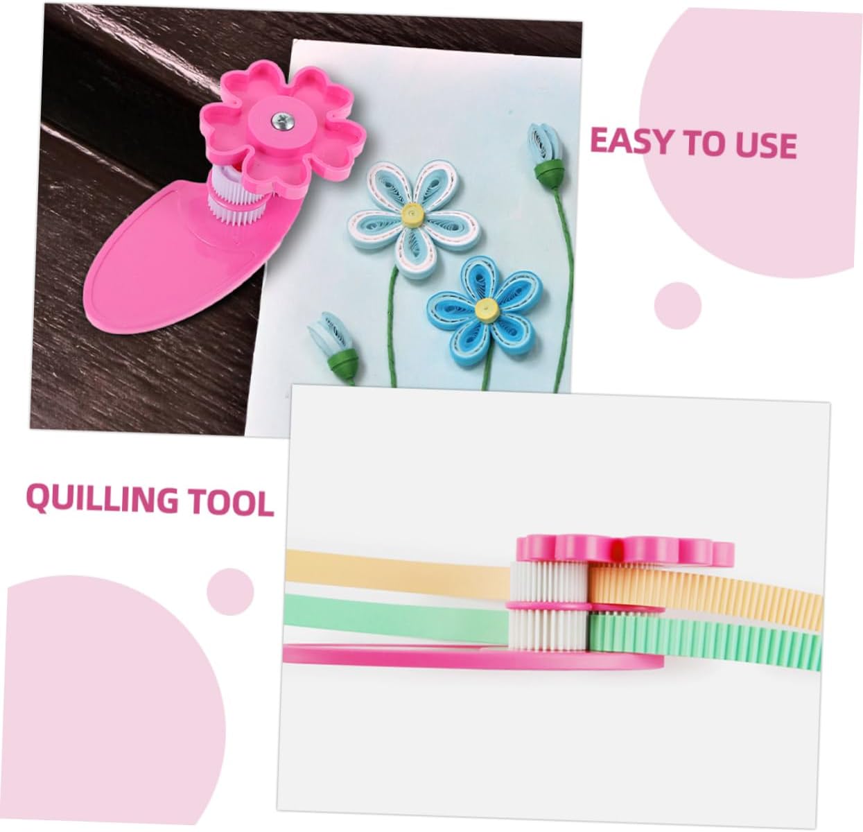 SEWOART 2pcs Paper Quilling Crimper Tool Durable Lightweight Wave Shaper for Creative Crafting for Handmade Decorations and Art Projects