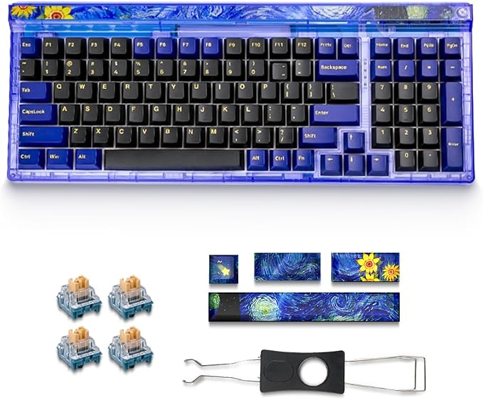 Teclado Mecánico GM980 Inalámbrico Bluetooth USB-C miniatura 7