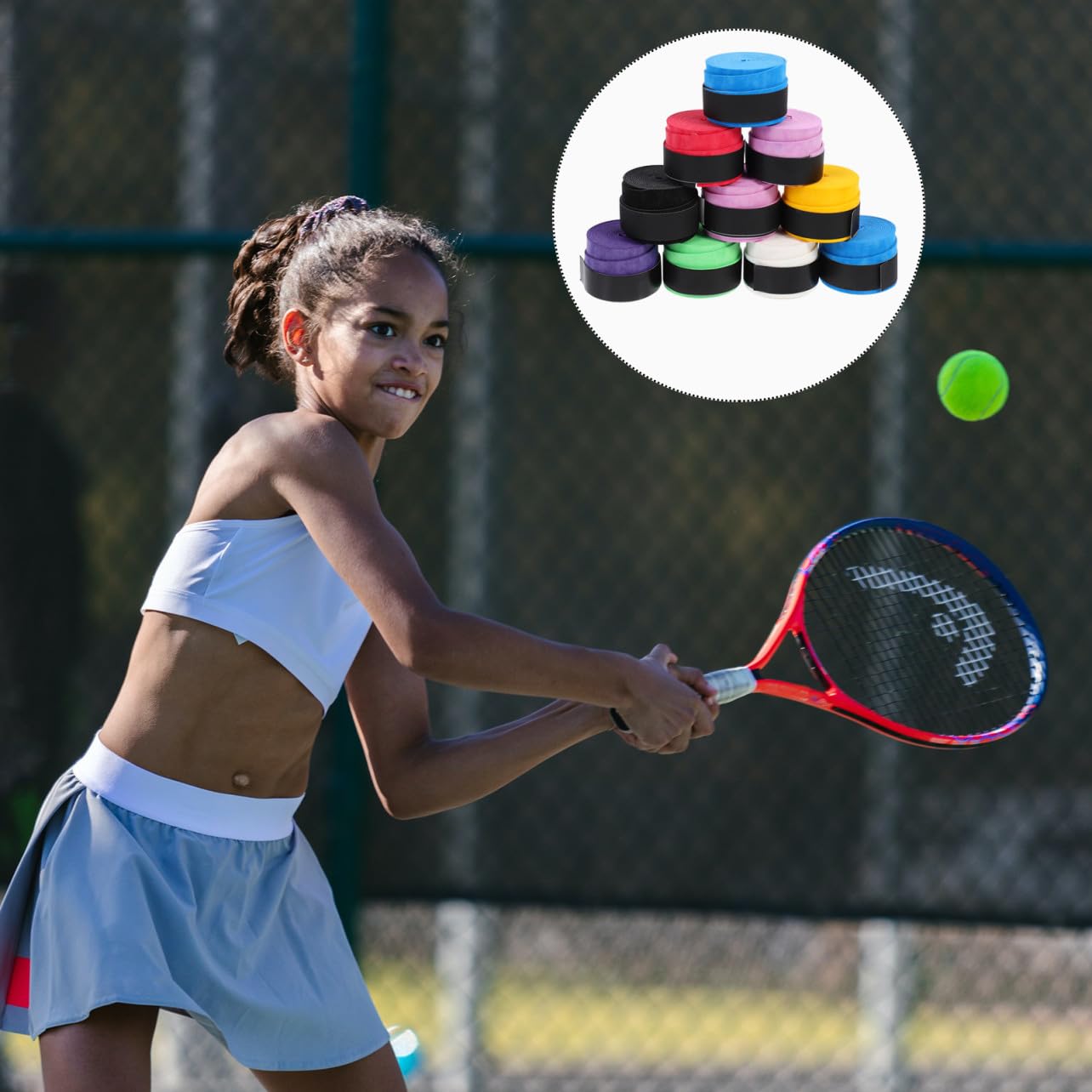 BESPORTBLE Colla per da Badminton Condotto Nastro per Racchette da Tennis Band Racchette Tennis Tape Sportivo Overgrip da Tennis Nastro per Impugnatura della Racchetta