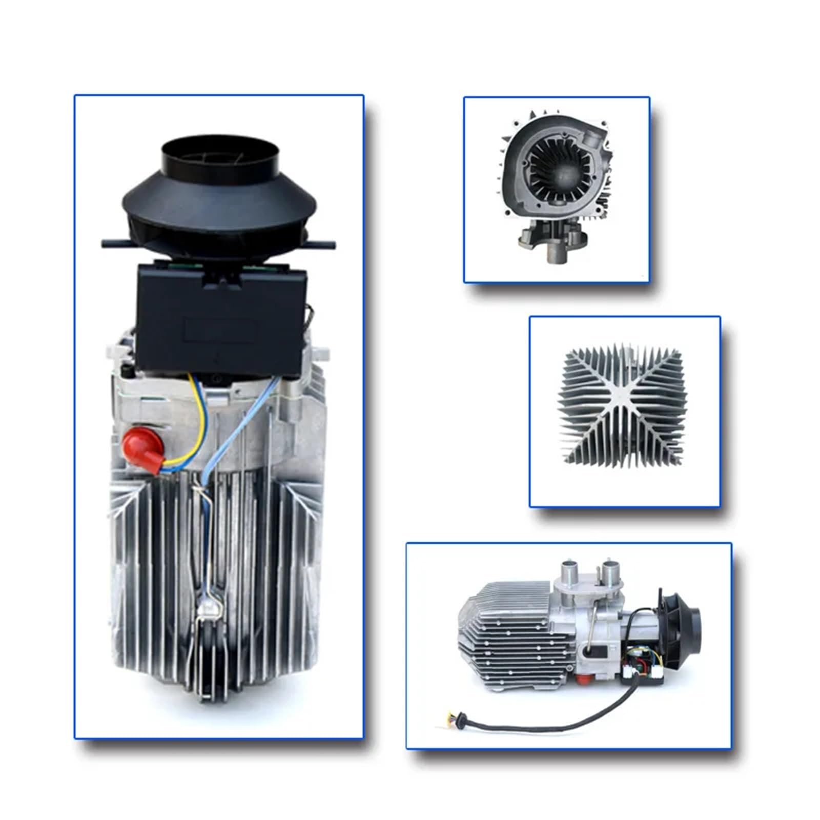 Nagrzewnica postojowa 12V 24V 5kW Diesel Parking Ogrzewanie Samochodowe Klimatyzacja Wyświetlacz LCD Bezprzewodowy Pilot Zdalnego Sterowania Do Ciężarówek nagrzewnica powietrza(12V black LCD)