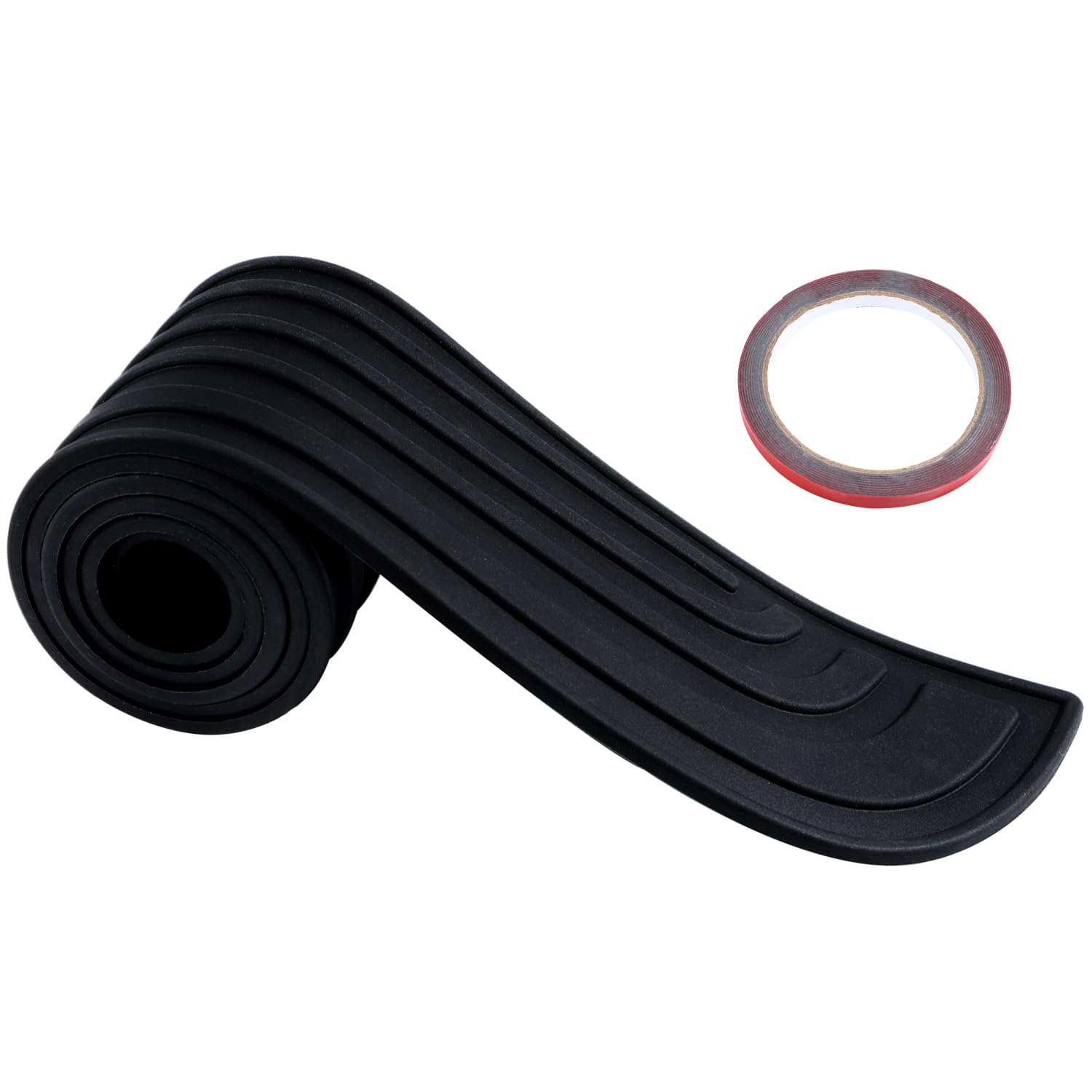 Protezione Paraurti Posteriore in Gomma Autoadesiva 90x7cm – Antigraffio Universale per Auto, SUV, Pickup e Camion | Installazione Istantanea, Compatibile con Tutte le Auto