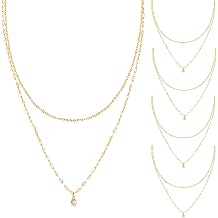 Gold Necklace, Gold Necklace for Women Gold Jewelry Bridesmaid Proposal Necklaces Dainty Wedding Jewelry Necklaces for Women