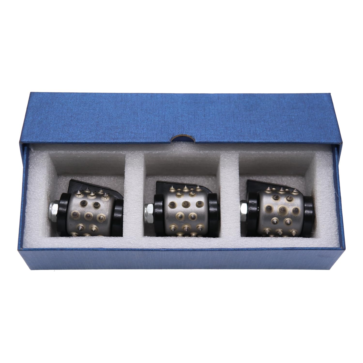 Lavina 30 Tips Bush Hammer Rollers, ComeFloor Welded Grinding Rollers for Marble, Granite, Stone and Concrete Surfaces, 3 Pack