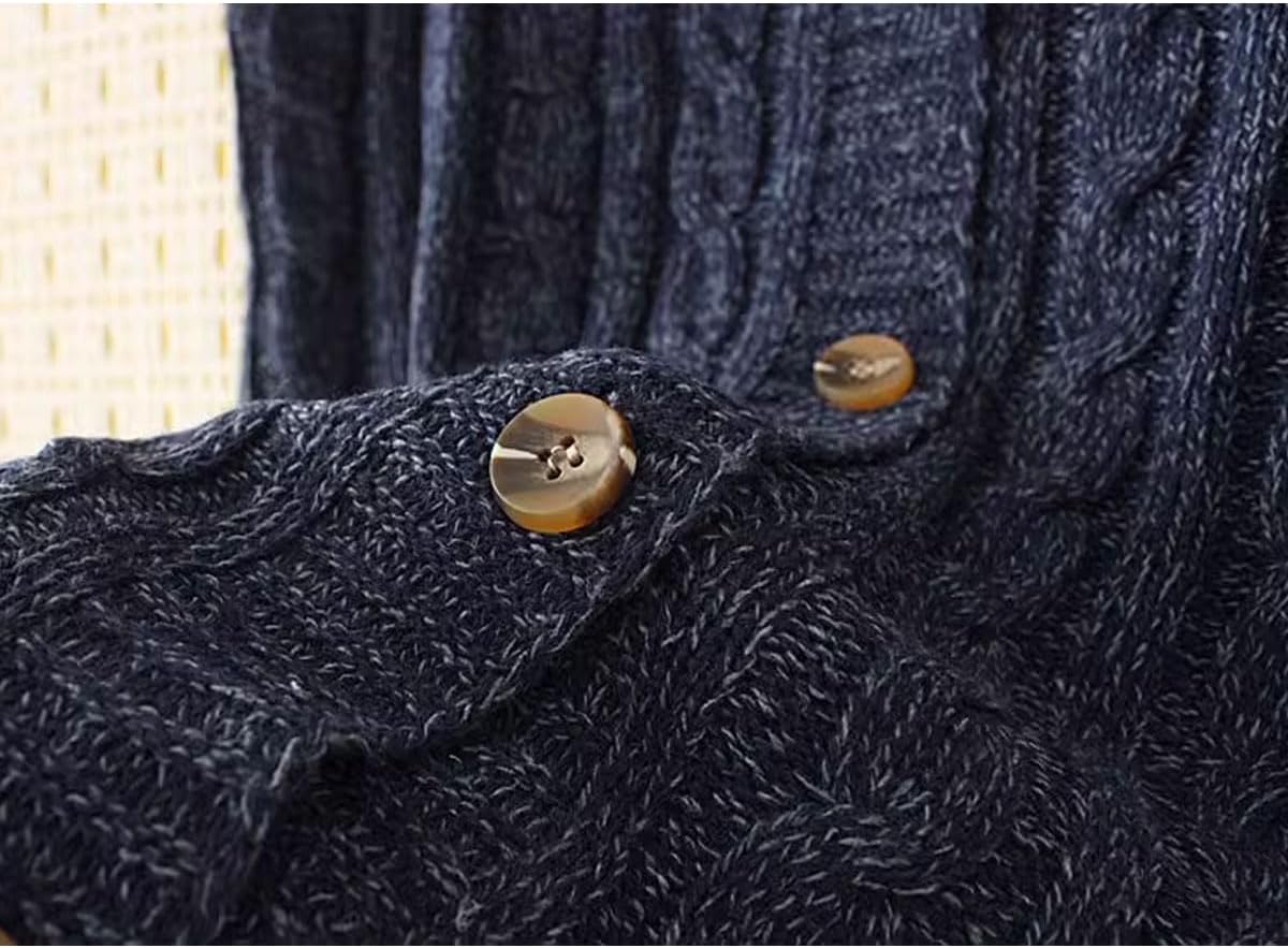 Women's Sweater Vest Sleeveless Button Down Knitted Cardigan Outwear with Pockets - Image 4