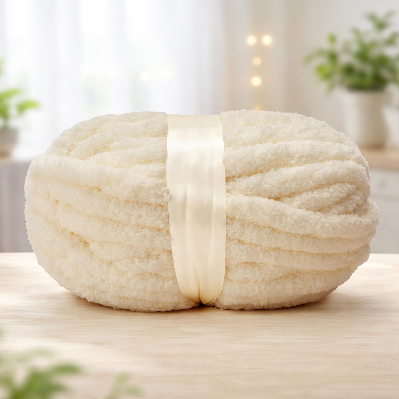 8.5oz Chunky Chenille Yarn 0.78in Thick for Crochet, Hand Knitting Soft Blanket DIY Craft Projects - 1