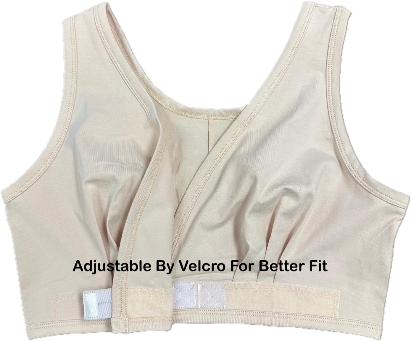 Cotton Adaptive Bra with Easy-On Front Closure - Arthritis, Post Surgery, Leisure, Sleep, Breastfeeding Bra