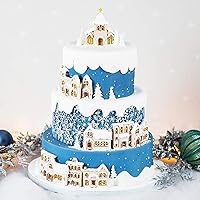 Vista 7 de Molde de silicona para tartas de Feliz Navidad, árbol de Navidad, fondant, pastelería, molde para hornear, herramientas de decoración