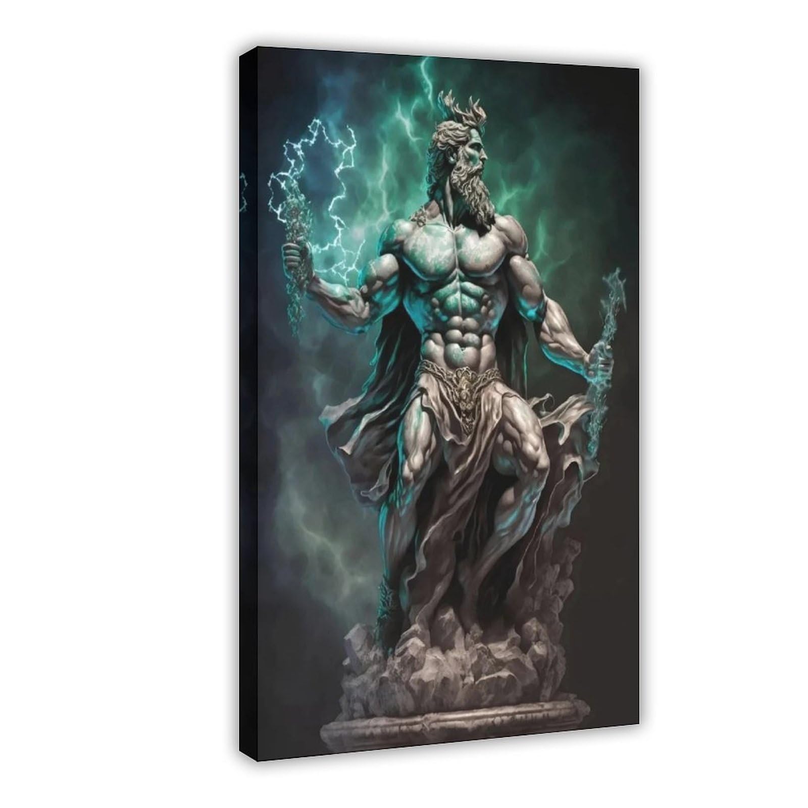 NCUDANK Zeus, The Greek God Canvas Poster Bedroom Decor Landscape Office Room Decor Gift 24x36inch(60x90cm)